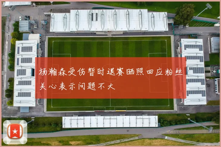 杨瀚森受伤暂时退赛晒照回应粉丝关心表示问题不大